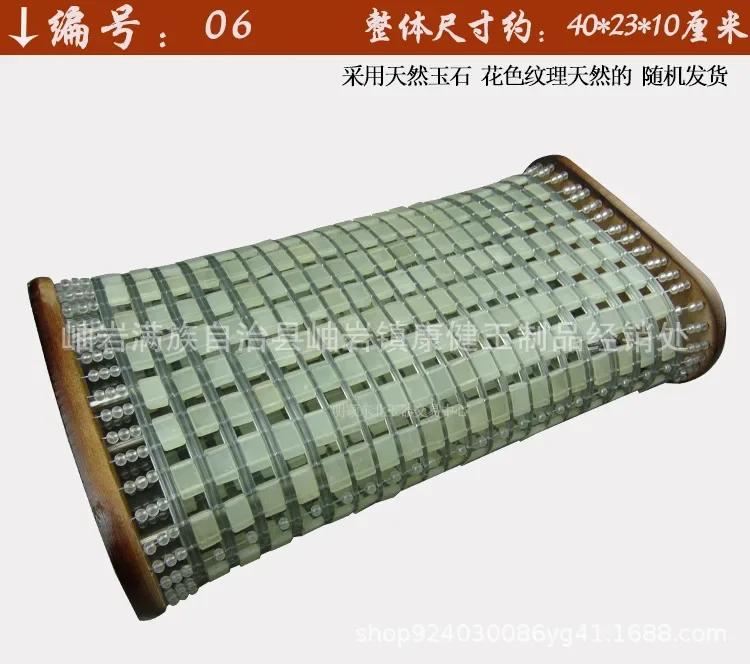 Summer Cooling Pillow Cervical Vertebra Hollow Perspiration Steam Room Breathable Sweat-proof Pillow Wood Natural Jade Pillow