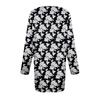 Women's Plus Size Top, Garden Collar Long Sleeved Shirt, Fashionable Floral Print Casual Top