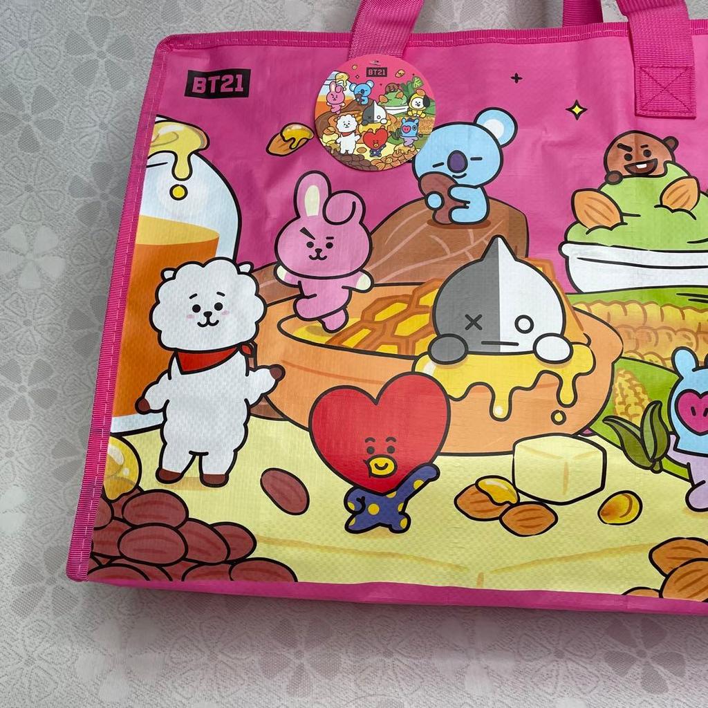 [USED] BT21 Large Pink Bag, Korea Limited Edition, BTS Bangtan Large