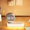 rs CE Fcc Wireless Charger 3 in 1 Clock Alarm Clock Wireless Charger LED Light Smart Phone Charger Table Desk Lamp