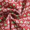 Colorful Thick Needle Jacquard Knitted Fabric Christmas Sewing Fabric For Diy Dolls Clothing Or Home Textile Decoration TJ1302