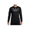 Nike Alphabet Animal Pattern Print Crew Neck Long Sleeve T-Shirt Men Tops Black FJ2405-010