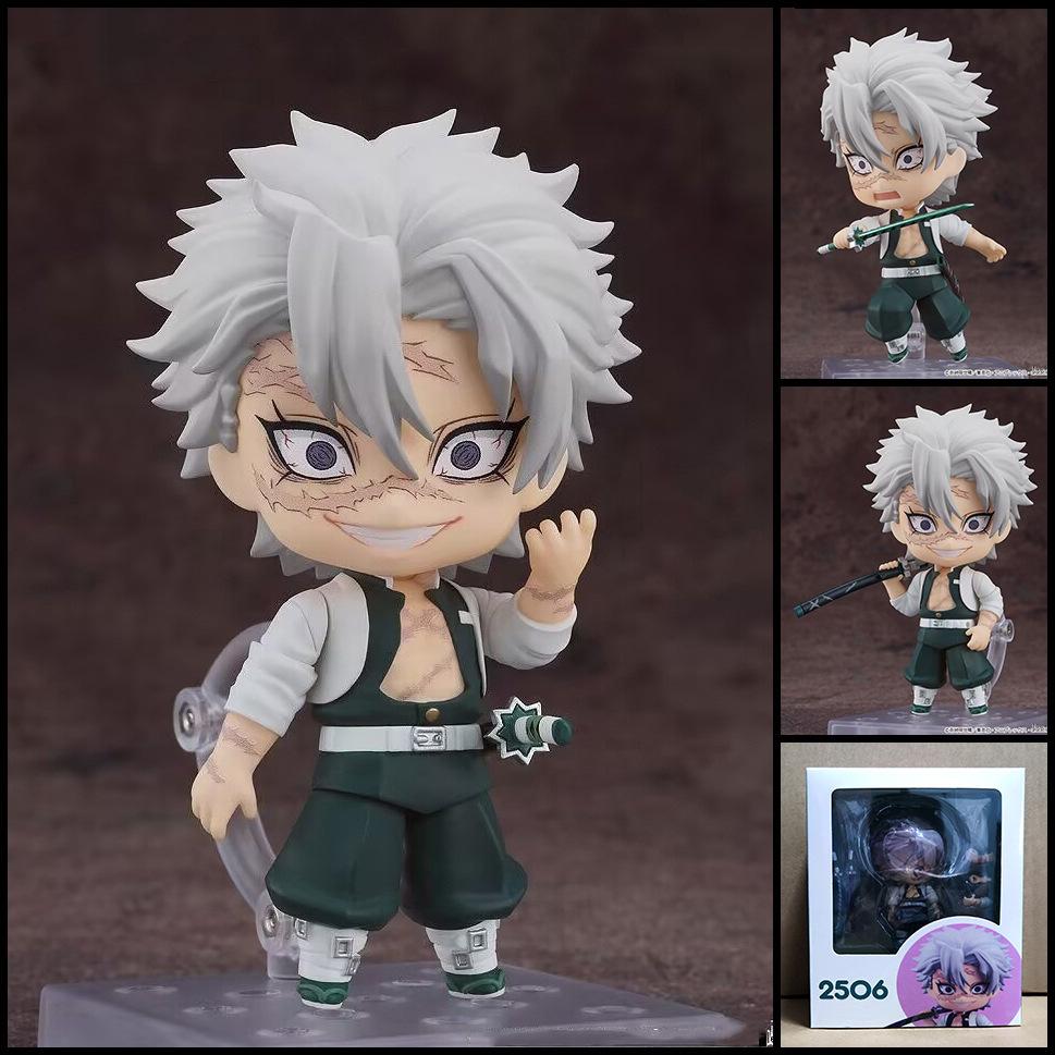 

Sanemi Shinazugawa Wind Hashira Anime Action Figure Replaceable Face Pvc Collectible Desktop Decor Ornament Gift For Anime Fans