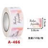 250Pcs Rectangle Thank You for Your Order Stickers Labels for Small Business Decor Sticker Stationery Supply 2.5*3.8cm