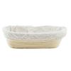 Other Baking Accessories Banneton Brotform Dough Rattan Bread Proofing Basket With Cloth Cover 28X14x8cm