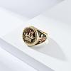 High Quality Luxury Vintage Papal Cross Titanium Ring for Men Hip Hop Jewellery Street Hipster Wear Finger Ring