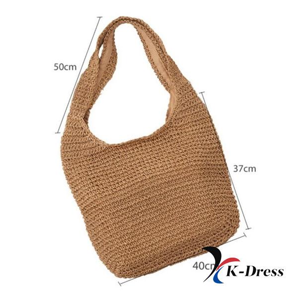 Shoulder Rattan Bag Large Eco Fashion Large Capacity Luxury Shopper Handbag