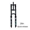 Mountain Bike DH Dual Shoulder Air Suspension Fork 26/27.5/29 Inch 34mm XC/AM/Dirt Jump Upper Damping Adjustment No Lockout