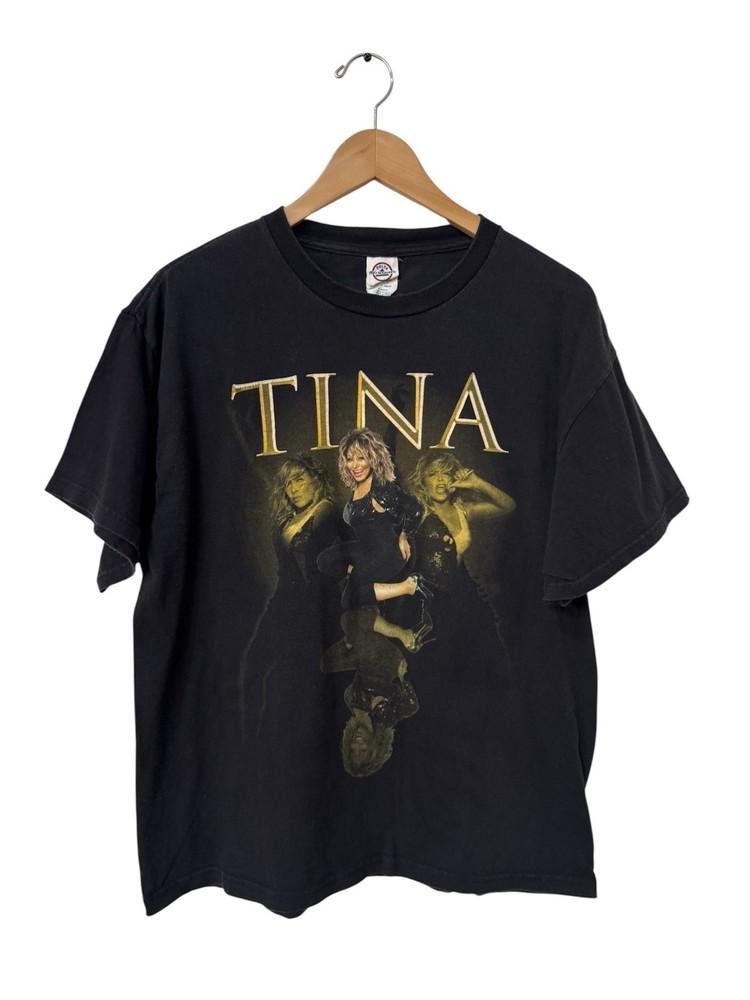 2009 Tina Turner Solid Gold Live In Concert Tour Black Graphic T Shirt Size L Unisex T-Shirt XXXL