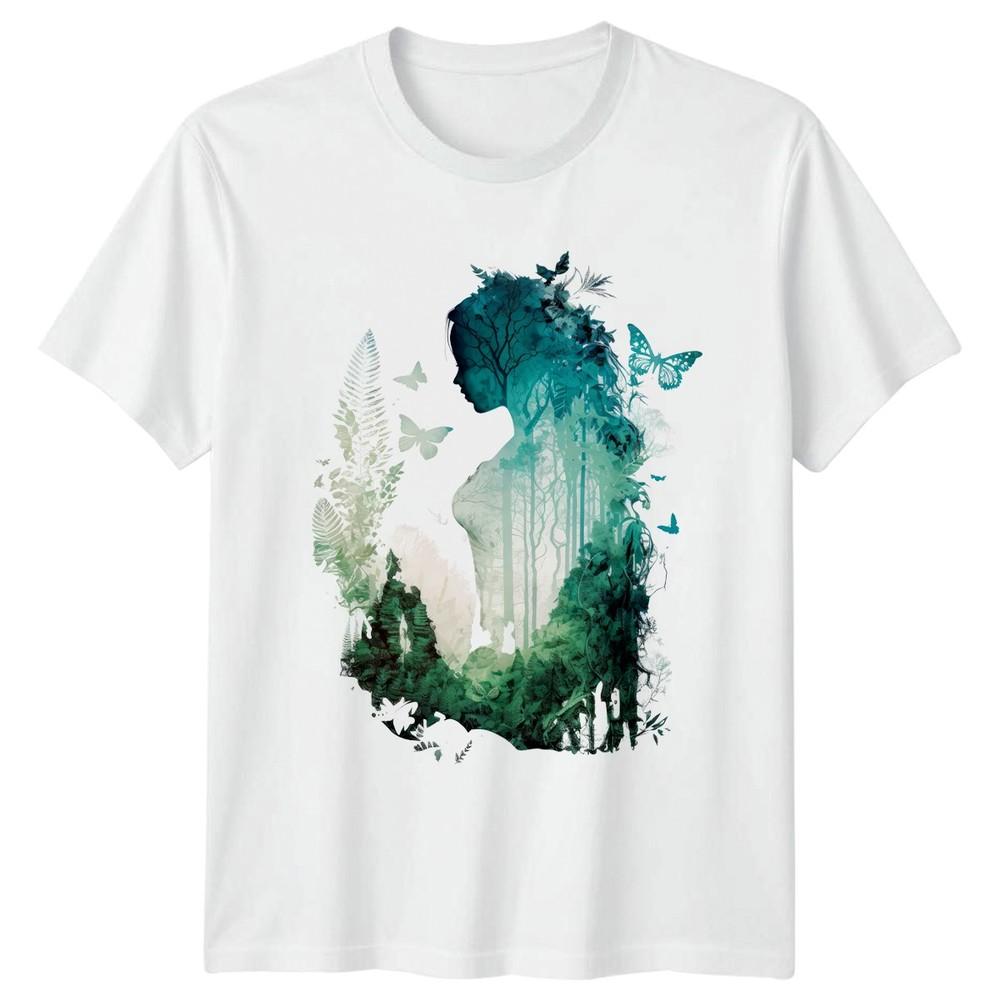 Forest Unisex Silhouette Unisexs TShirt Forest Silhouette Nature S