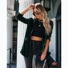 Street trend Ins style 25 European and American autumn and winter models, golden velvet long-sleeved jacket 22209