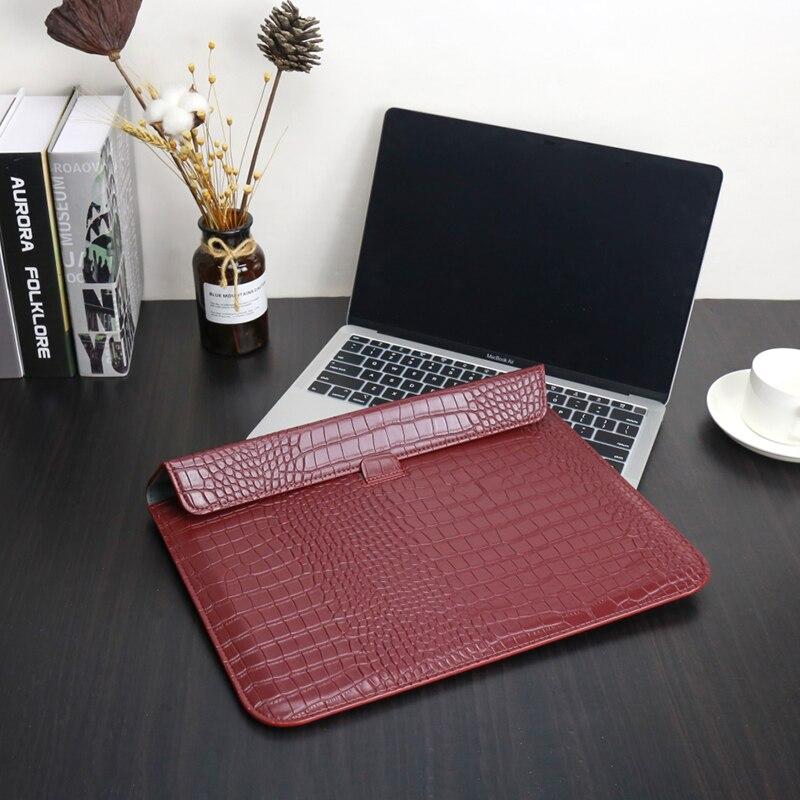 Laptop Sleeve Case for Macbook Air Pro Chip M1 13 inch Crocodile Pattern Shockproof Case Bag For
