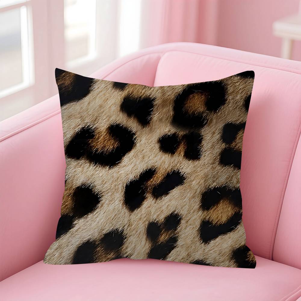 Luxury Leopard Pillow Cushion Cover Pillowcase Living Room Sofa Home Decor Customized