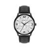 Men Student Fashion Leather Band Quartz Wrist Watch