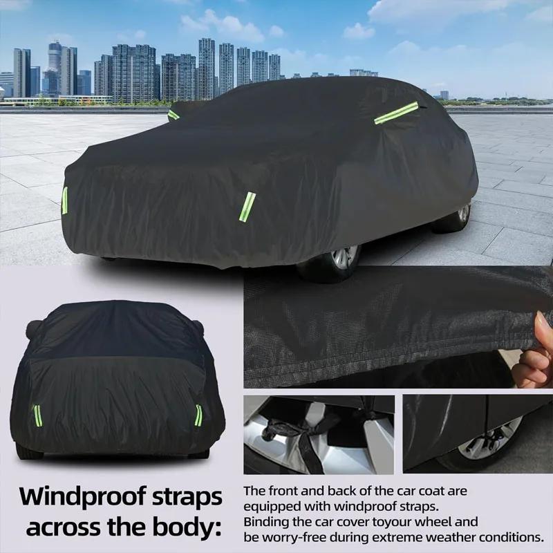 Snowproof Dustproof Car Cover for MINI Cooper SE - Winter Summer Outdoor Waterproof Sunproof Auto Protection Accessory