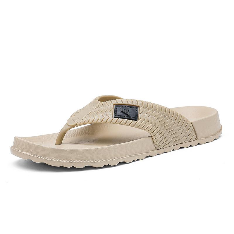

Flip-flops men s summer new pinch foot thick bottom casual Korean version non-slip and wear-resistant men s beach cool slippers large size 45