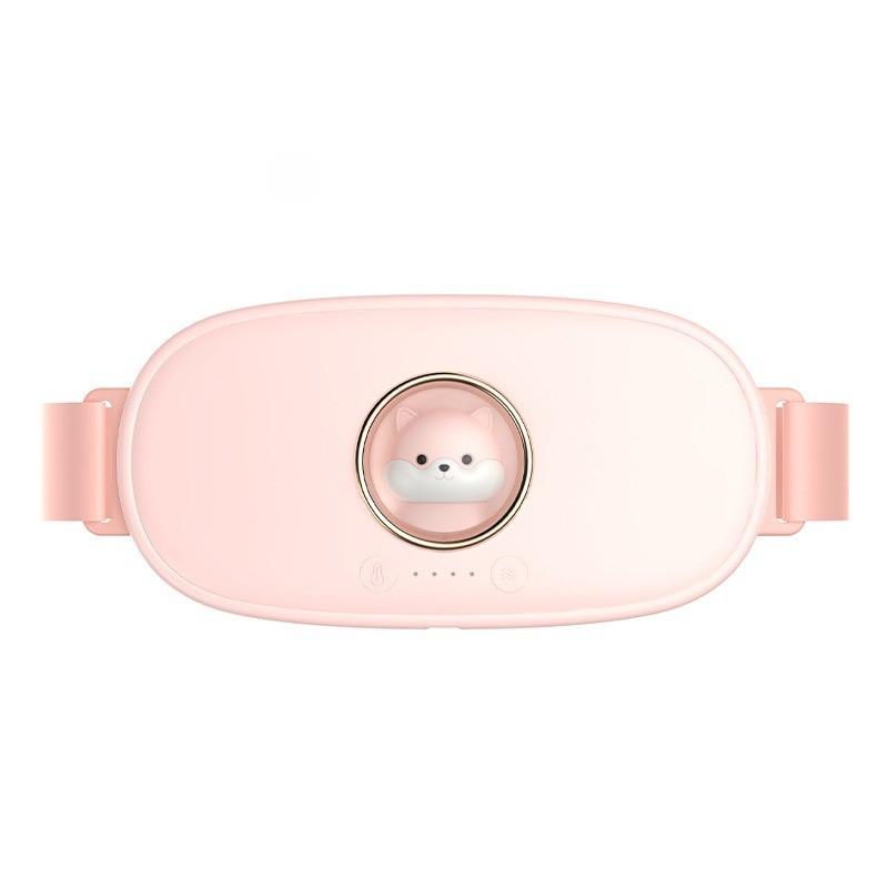 Heating Pad Menstrual Warm Uterus Belt Portable Waist Hot Compression Electric Massager Menstrual Pain Relief Waist розовый