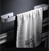 Tuqiu Handtuchstange Nagelfrei Einzelne Badezimmer-Handtuchaufhängung Weißes Aluminium Handtuchstange Mattschwarz Handtuchhalter 30/40/50/60 cm