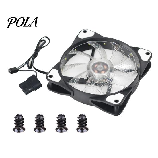 Case Fan 15 LED Lights Hydraulic Bearing Long Service Computer Life Silent 3Pin 4Pin
