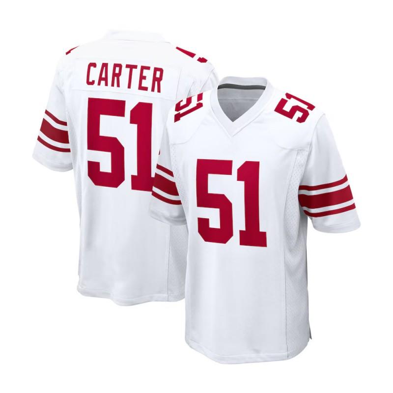 NFL Giants 1 Carter Retro Rugby Jersey Embroidered Football Men Women