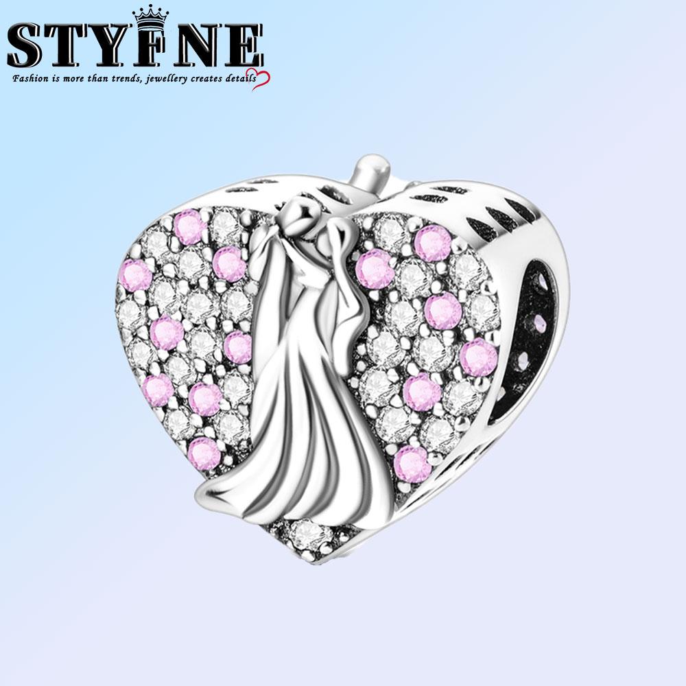 Copper Infinity Love Dangle Charms Like Snake Entangle Beads Fit Original Bracelet Diy Fine Jewelry Gifts For Women