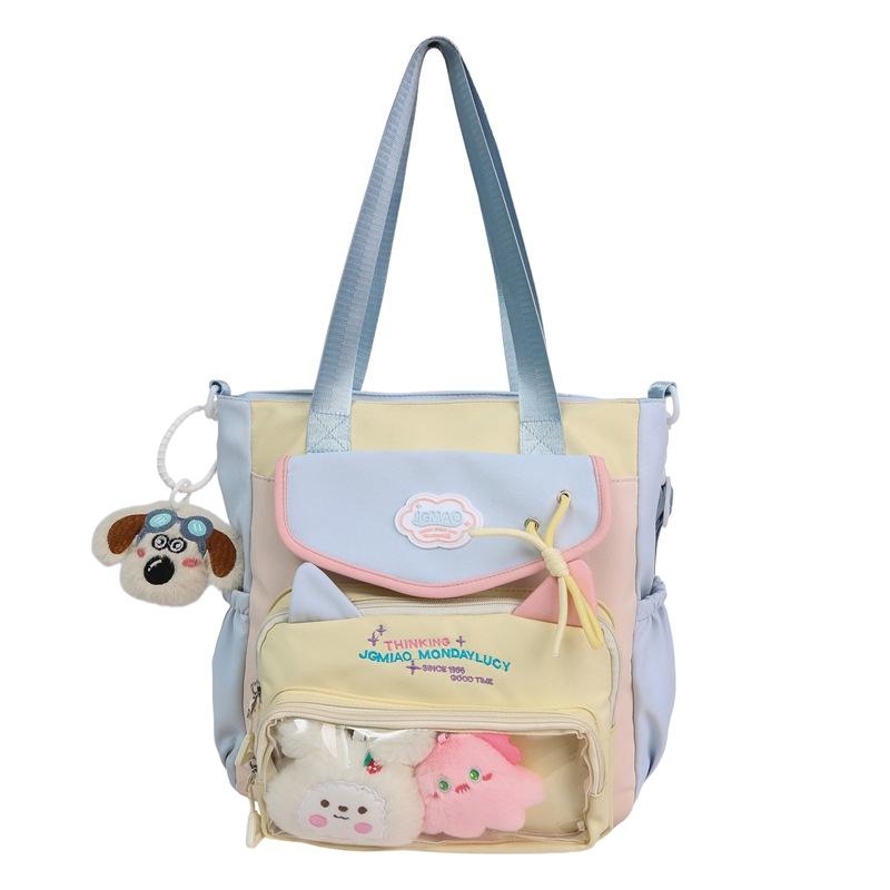 Schoolbag Wholesale Cute Cat Junior High School Large Capacity Schoolbag Female High Value Student Backpack College Style Girl Pain Bag