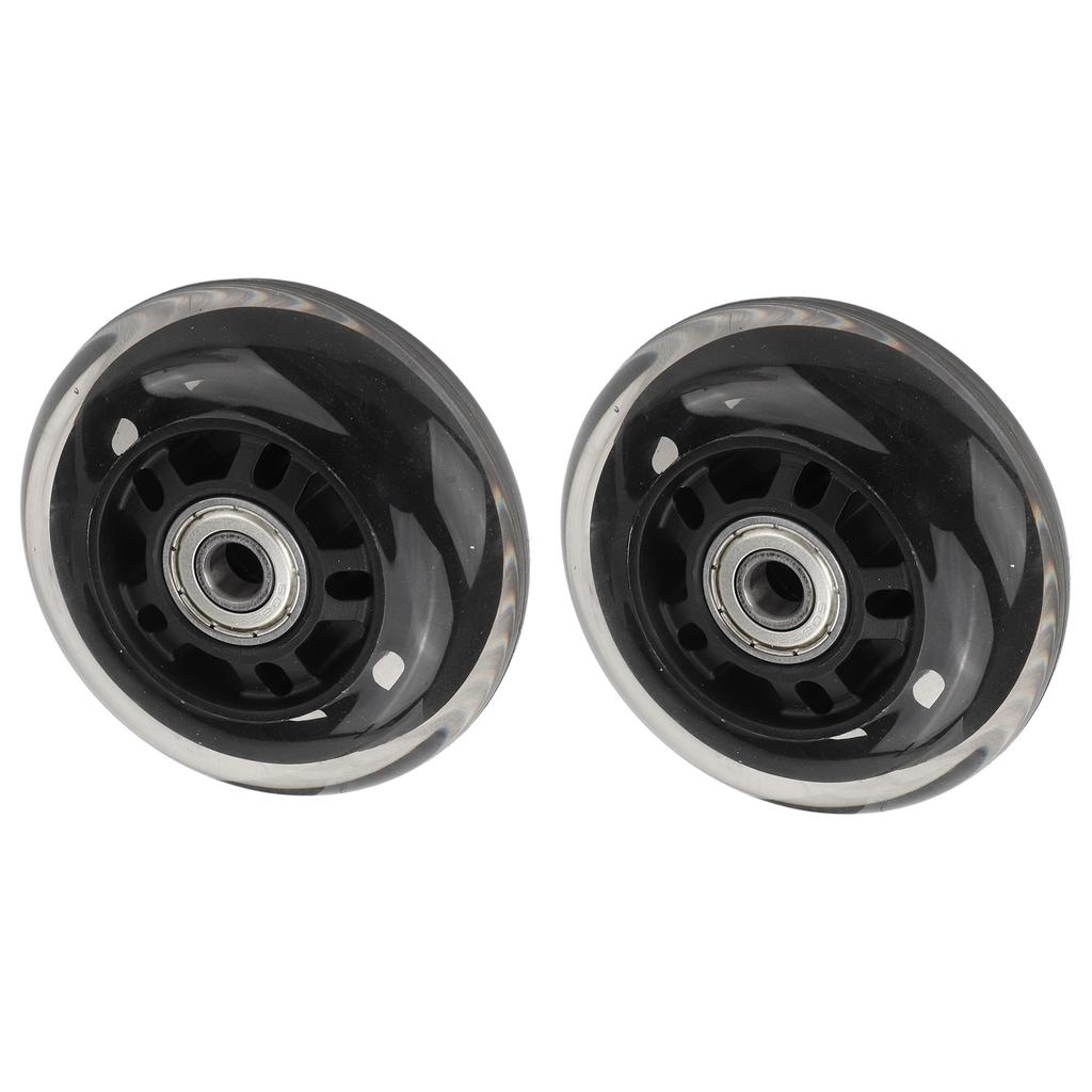 2pcs Skate Wheels Low Noise 608 Bearing Skates Inline Skating Replacement Wheels with Bearings for Indoor Outdoor