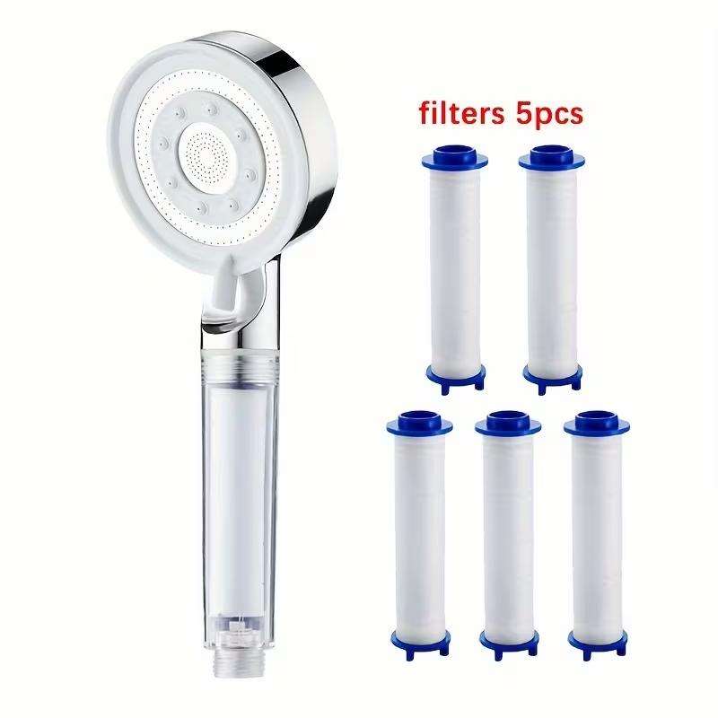 PP Cotton Filter 5-Mode Shower Head Bathroom Home Boost Large Water Outlet Bathroom Accessories Set