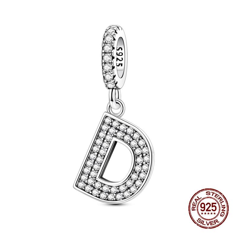 Classic Copper 26 Letters A-Z Alphabet Charms Beads Fit Original Bracelet Bangle Necklace Dangle Women Jewelry Gift