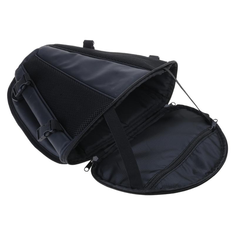 Motorcycle Storage Tail Bag Helmets Accessories Adjustable Rear Seats Pack with Inner Compartments for Organized Storage