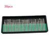 Assorted 30-Piece Diamond Grinding Head Set, 3.0mm Shank
