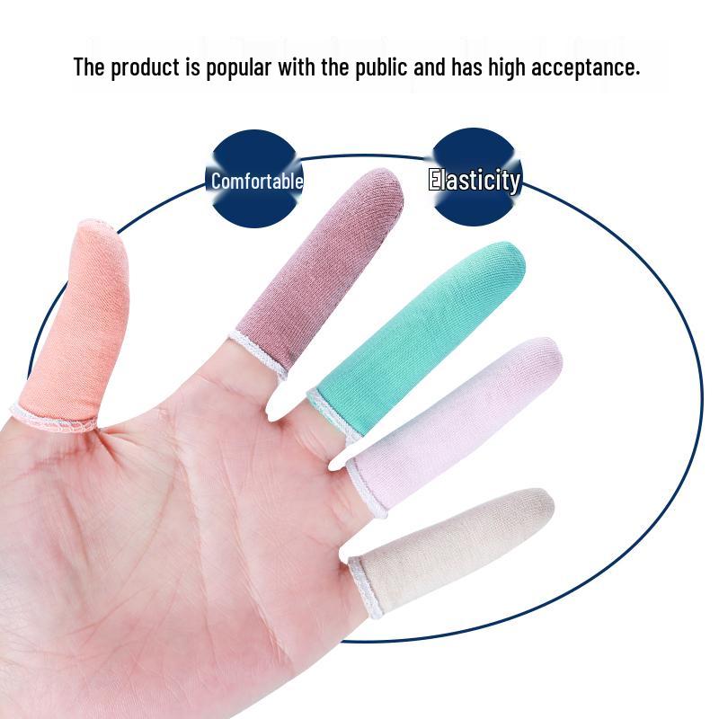 Zesílené návleky na prsty z čisté bavlny: Odolný proti opotřebení, Prachotěsný, Prodyšný a Absorbující pot