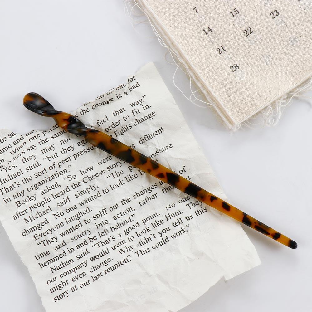 1PC Women Vintage Korea Acetate Hair Sticks Hairpins Hair Accessories Disk Hair