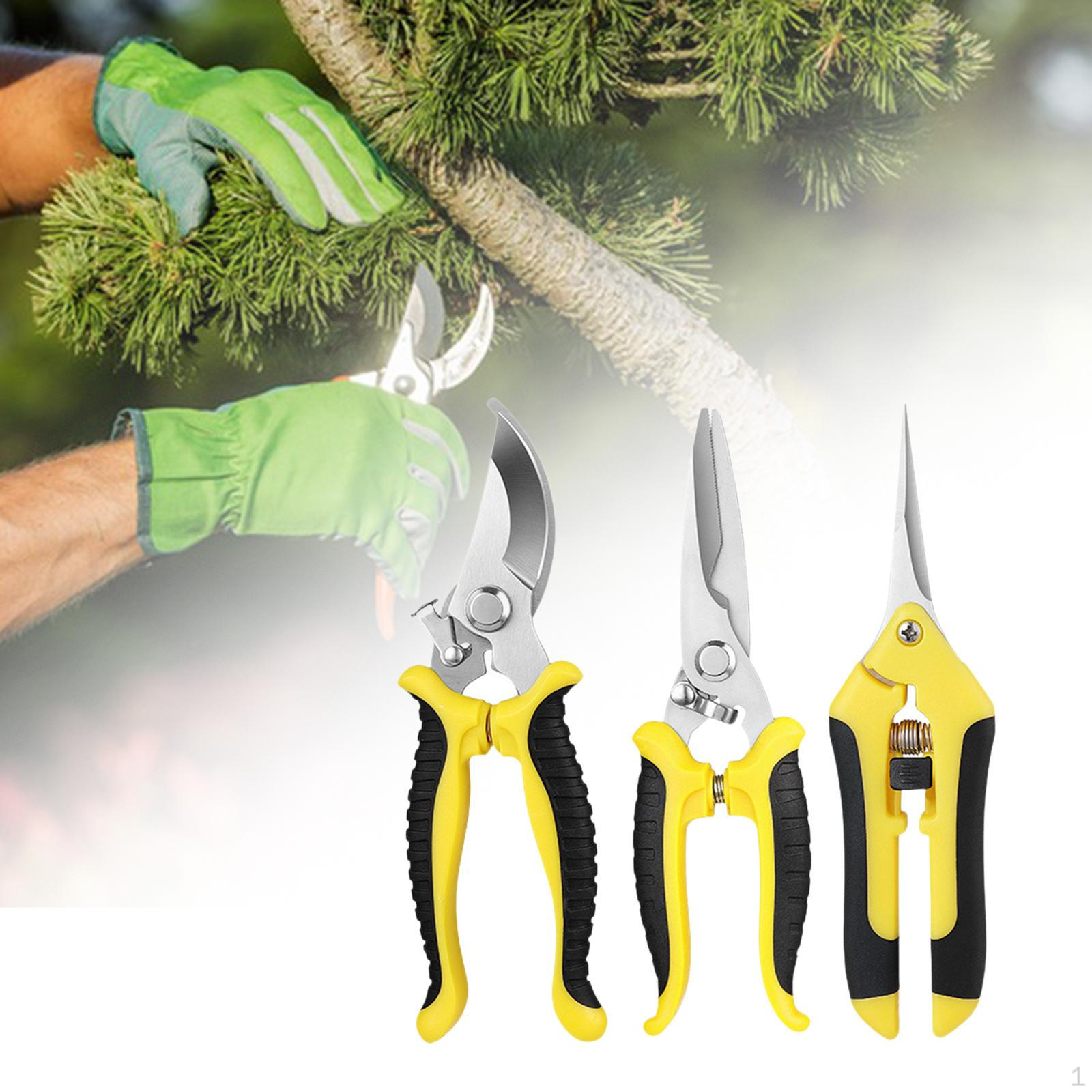 

3 шт. садовые ножницы портативные ручные секаторы для сбора фруктов бонсай дома