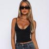 Women's Summer Solid Colour Sexy V-Neck Slim Small Camisole Tank Top