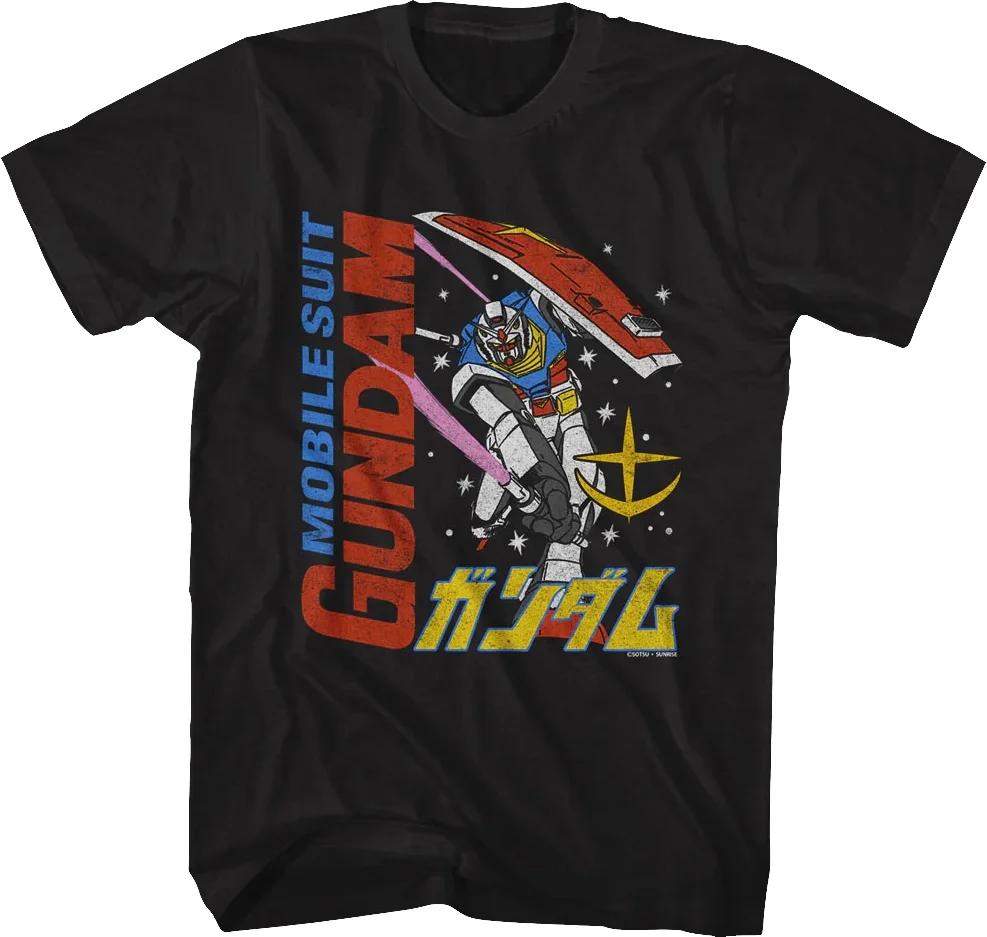 

2026 New Mobile Fighter Gundam A-Anaheim Summer Short Sleeve Parent-child T-Shirt Casual Tops Y2k Top Man and Women Clothing ... S разноцветный