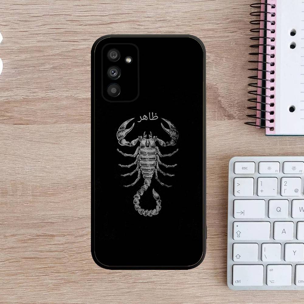 Scorpion Phone Case For Samsung Galaxy A13,A21s,A22,A31,A32,A52,A53,A71,A80,A91 Soft Black Cover