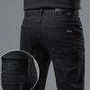 Herren Schwarze Stretch Business Jeans – Herbst/Winter, Dickes Modell, Größen 28-40, In zwei Farben erhältlich