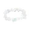 12 Pcs Natural Gemstone Chakra Bracelets For Women Crystal Chip Gemstone Stretch Bracelets Tumble Polished
