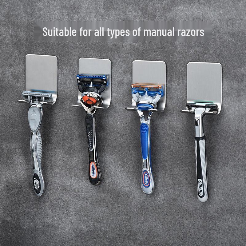 Nianju Razor Holder: Bathroom Hanging Shaver Hook Storage Bracket