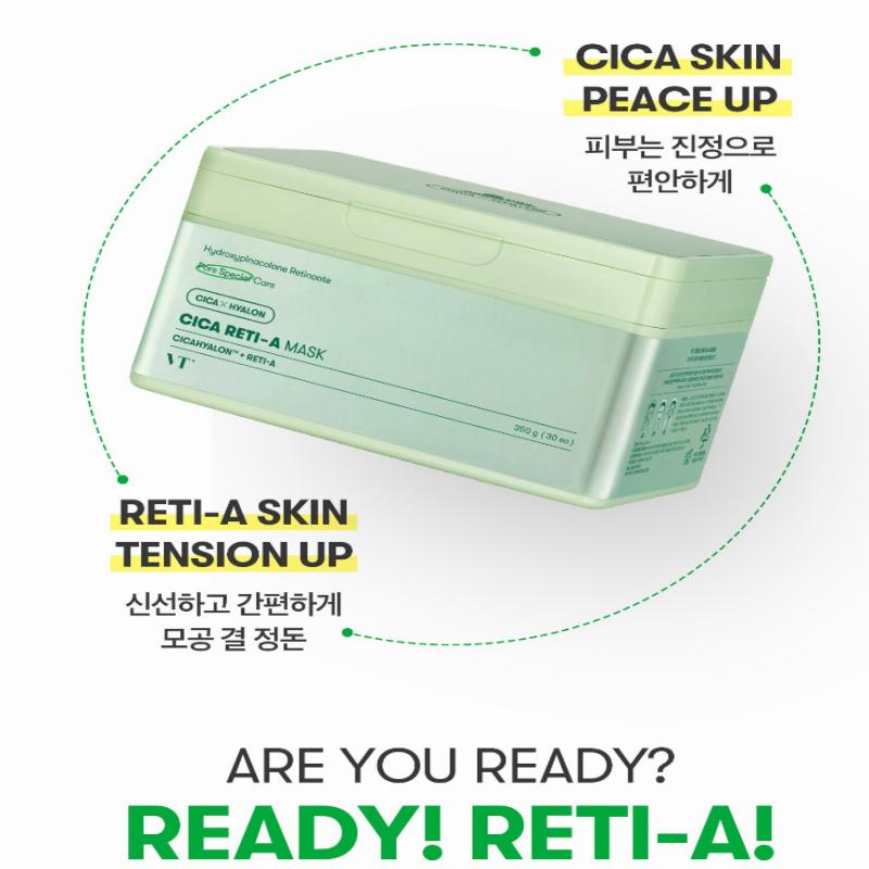 VT COSMETICS Cica Reti A Mask Sheet 30 Sheets