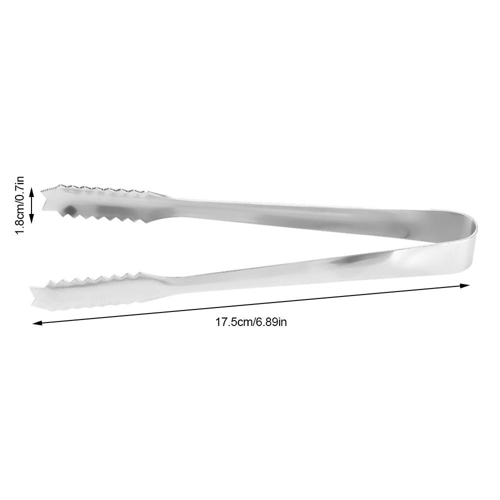 Stainless Steel Sugar Clip Comfortable Grip Salad Tong Multifunctional Tool BBQ Tong Wedding серебряный