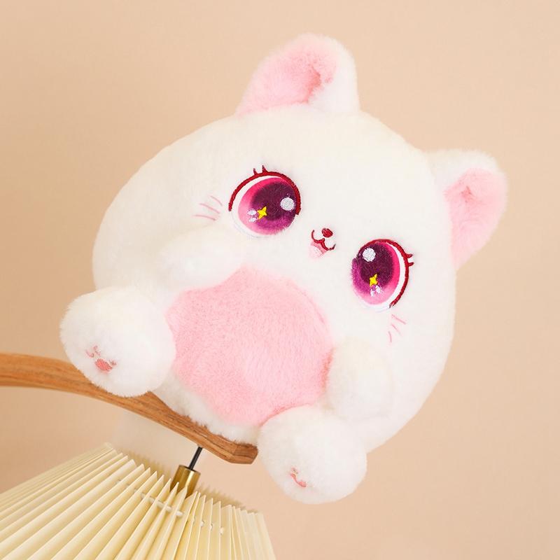 Cute Colorful Big Eyes Cat Plush High-Quality Toy Stuffed Fluffy Ca Kawaii Cat Soft Doll ToyBirthday Gift Idea
