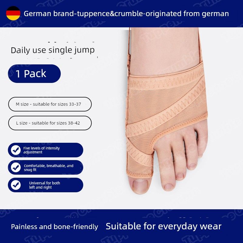 

Hallux Valgus Может Носить Обувь Силиконовый Корректор Пальца Ноги Single Pack [Universal Left/Right] Toe Separator M
