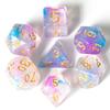 Cusdie D&D Rauchwürfel Dungeons and Dragons 7 mehrseitiges Würfelset D4 D6 D8 D10 D% D12 D20 für Rollenspiele Brettspiele
