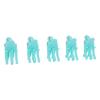 25 Pcs Hair Perm Clips for Men Small Volumizing Curl Styling Clamps with Non Slip Handle Blue