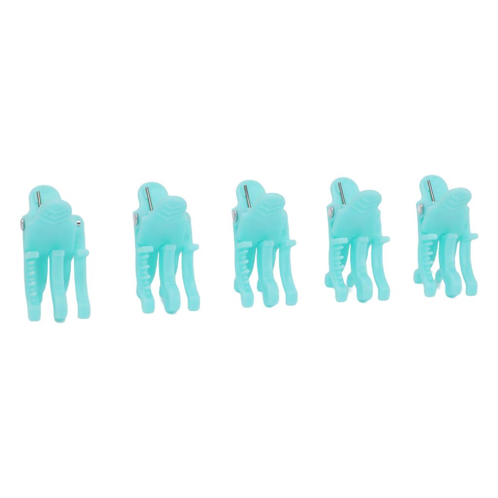 25 Pcs Hair Perm Clips for Men Small Volumizing Curl Styling Clamps with Non Slip Handle Blue