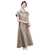 Fashion Lyocell linen light shirt set skirt women's  new skirt temperament casual two-piece set