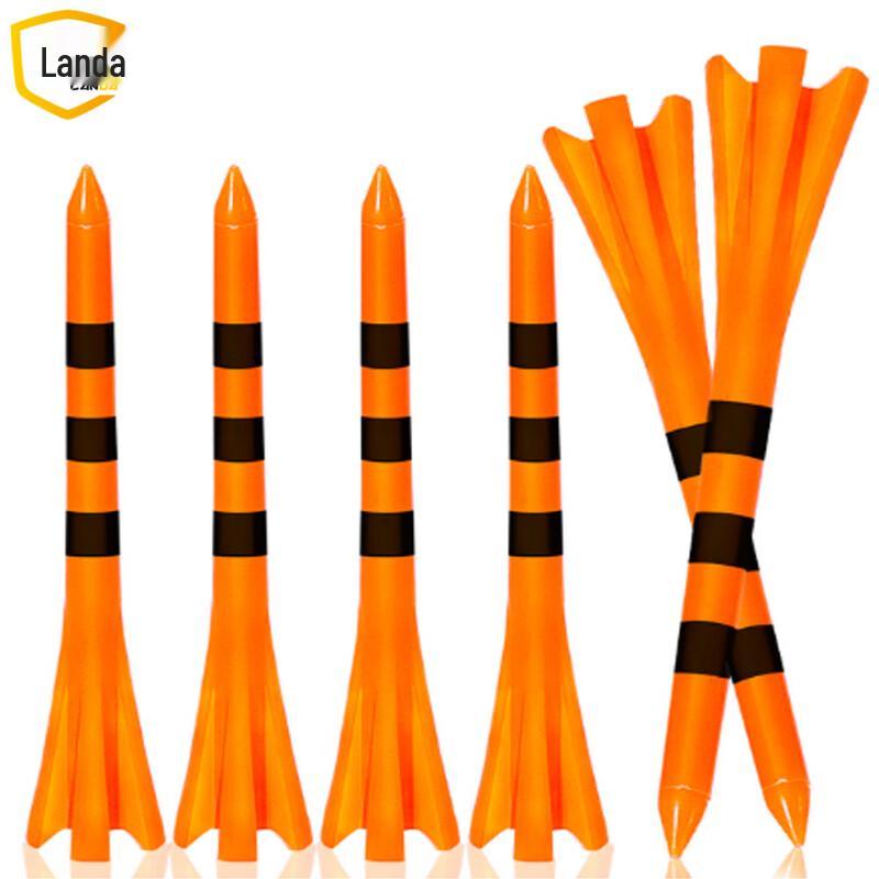 Landa Five-Claw Striped Low-Resistance Golf Tees (100-Pack) 83mm