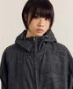 Filluminate Crease Washed Windbreaker-Black